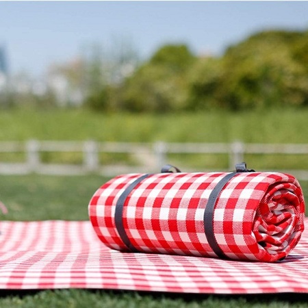 plastic backed picnic blanket